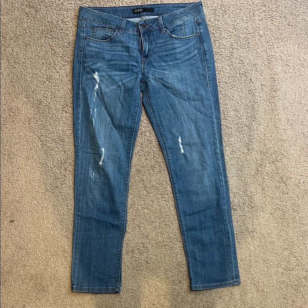SOLD Design Lab Blue Skinny Jeans